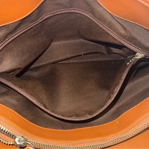 Coach Y2K Demi Signature Print Brown Soho Buckle Leather Canvas Tote Bag - Picture 15 of 16